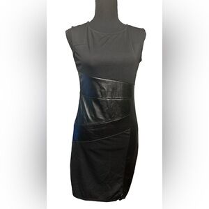 001 DRSS: Azbro bodycon leather dress size S
